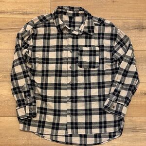 Art Class Boys Black and White Checkered Shirt